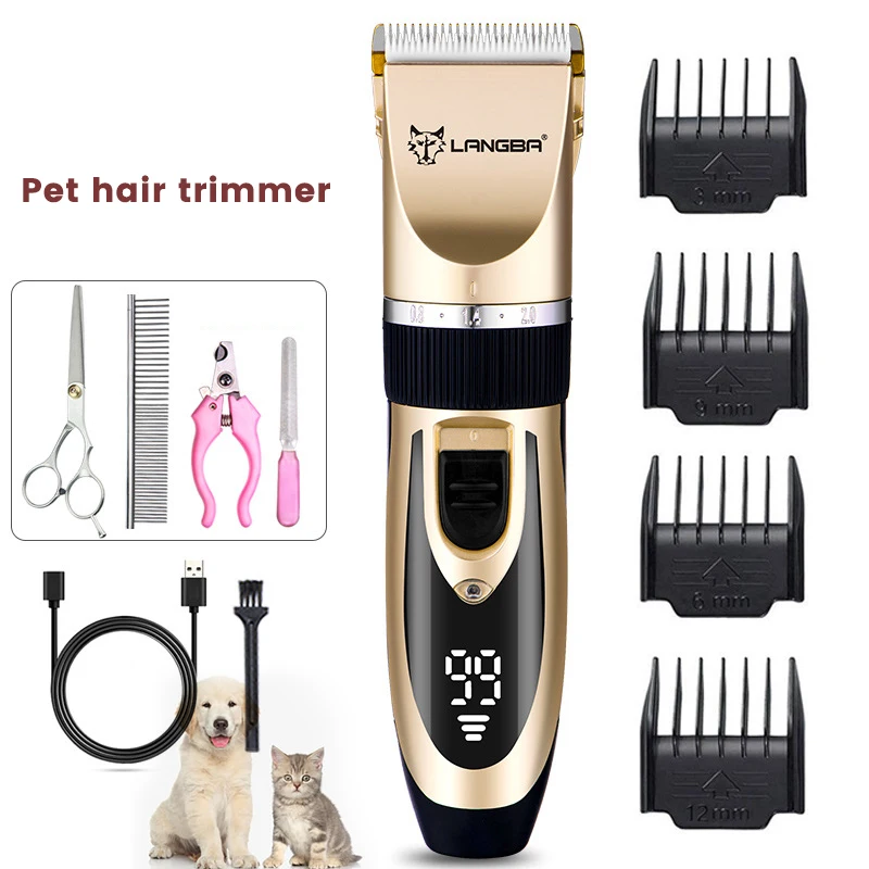 Electric Dog Shaver Clippers Pet Hair Cutter Teddy Cat Shaving Machine Professional Dog Hair Cutting Trimmer Lcd Display
Electric Dog Shaver Clippers Pet Hair Cutter Teddy Cat Shaving Machine Professional Dog Hair Cutting Trimmer Lcd Display
