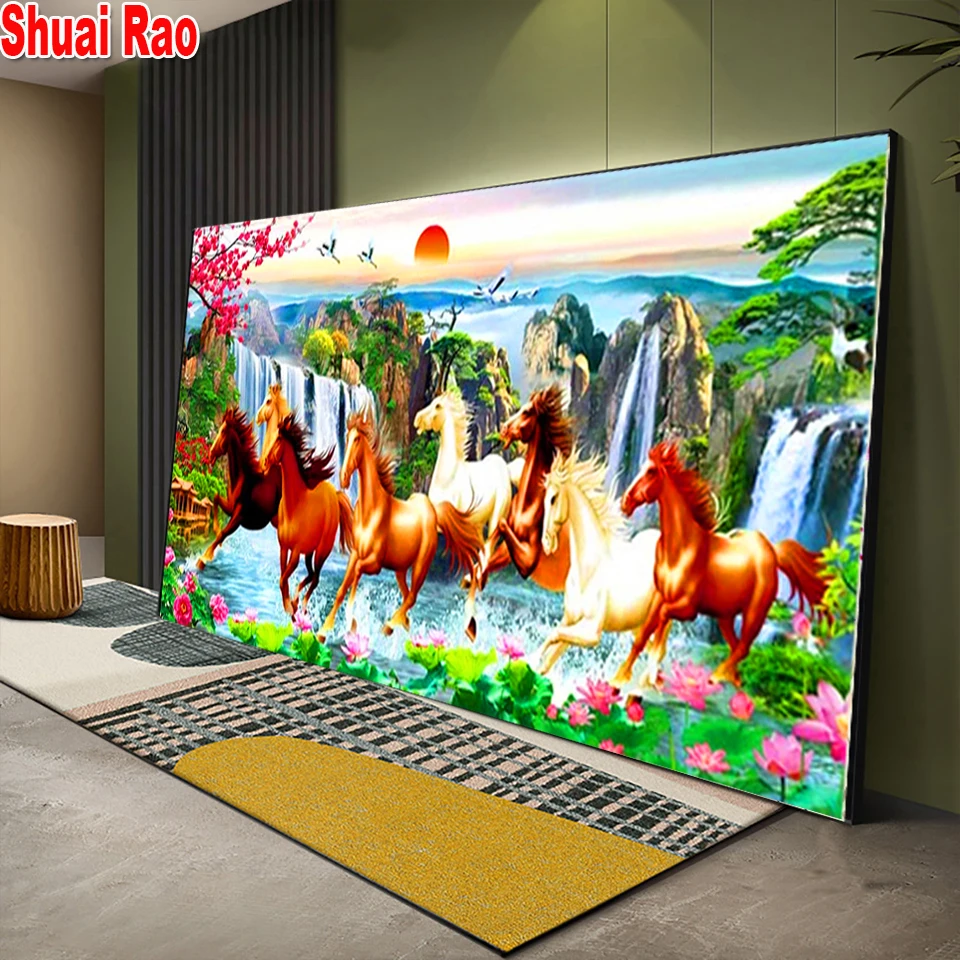 Large DIY Diamond Painting Horse Sunrise Waterfall Cross Stitch Kits Embroidery Pictures lake scenery Office Decor Inspirational
Large DIY Diamond Painting Horse Sunrise Waterfall Cross Stitch Kits Embroidery Pictures lake scenery Office Decor Inspirational