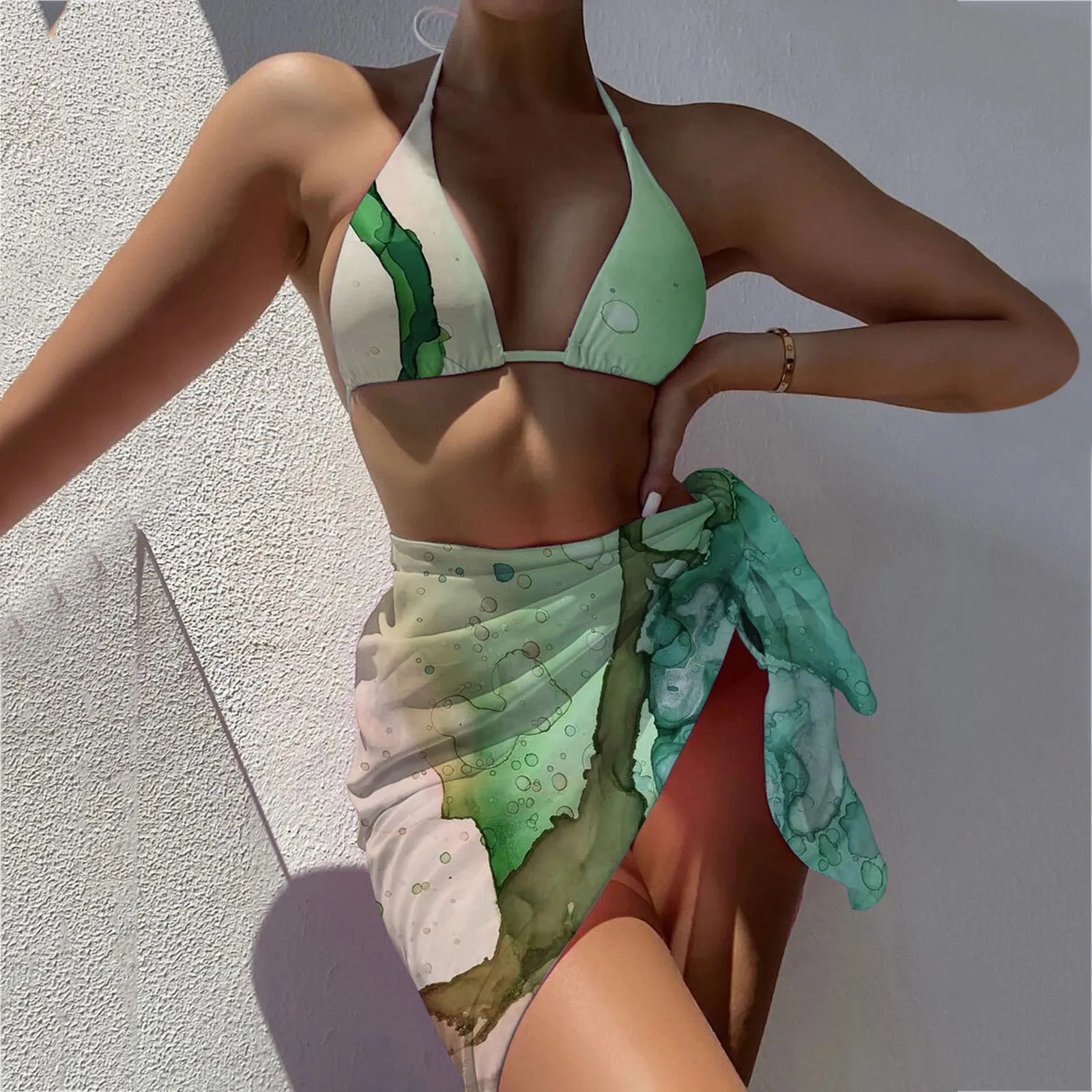 3 Pieces Women Bandage Mesh Bikini Set Push Up Bandeau Brazilian Hollow Out Backless Swimwear Beachwear Adjustable Swimsuit 
3 Pieces Women Bandage Mesh Bikini Set Push Up Bandeau Brazilian Hollow Out Backless Swimwear Beachwear Adjustable Swimsuit
