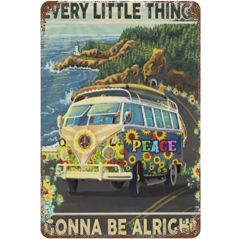 Bus Hippie Peace Sunflower tin Sign Antique Tin Sign Bar Poster Metal Wall Plate Vintage Tin Sign Wall 8*12inch 
Bus Hippie Peace Sunflower tin Sign Antique Tin Sign Bar Poster Metal Wall Plate Vintage Tin Sign Wall 8*12inch
