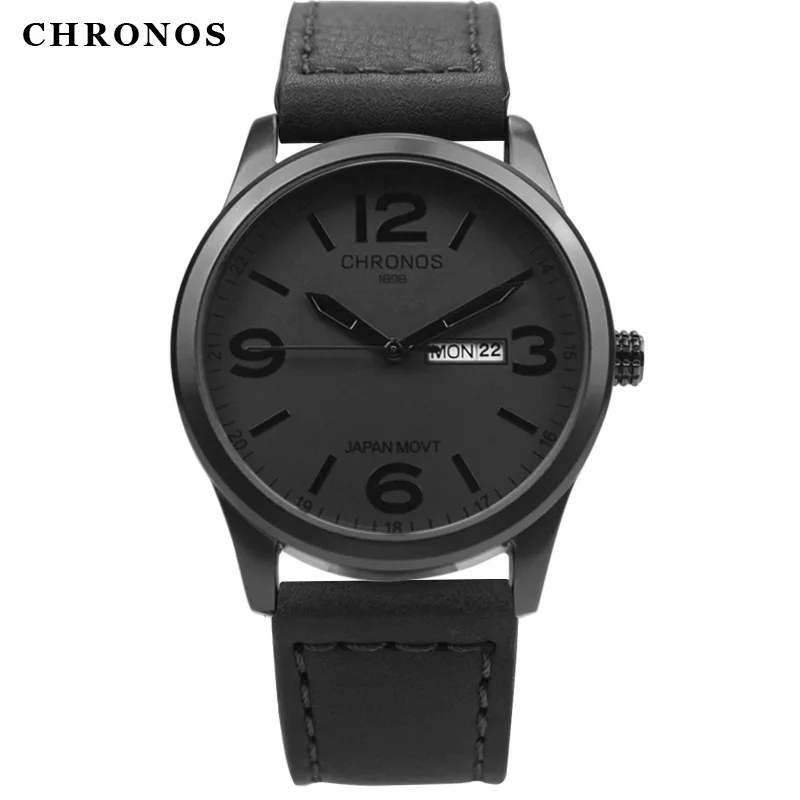 CHRONOS Top Brand Luxury Watch JAPAN MOVT Men's Watch Men Watch Date Week Leather Clock saat relogio masculino zegarek meski
CHRONOS Top Brand Luxury Watch JAPAN MOVT Men's Watch Men Watch Date Week Leather Clock saat relogio masculino zegarek meski