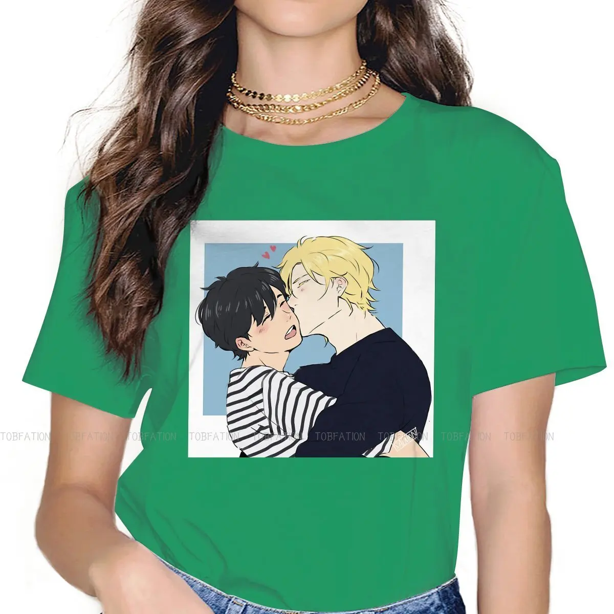 Ash And Eiji Soft Kiss O Neck TShirt Banana Fish Fabric Basic T Shirt Girl Clothes 5XL Big Sale
Ash And Eiji Soft Kiss O Neck TShirt Banana Fish Fabric Basic T Shirt Girl Clothes 5XL Big Sale
