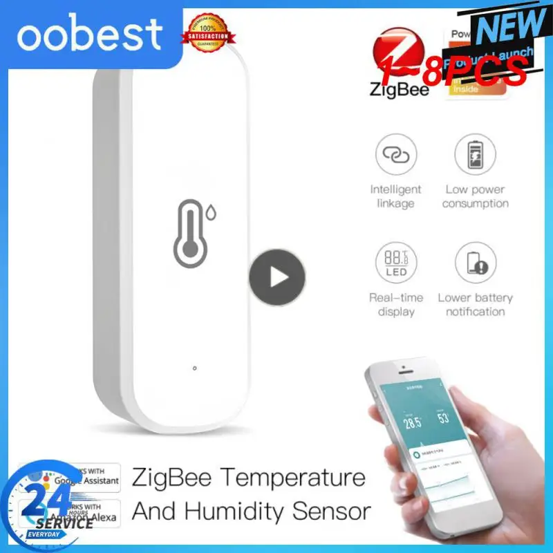 1~8PCS Tuya Zigbee WiFi Temperature And Humidity Detector Independent Electronic Thermometer Sensor Smart Home Indoor Alexa
1~8PCS Tuya Zigbee WiFi Temperature And Humidity Detector Independent Electronic Thermometer Sensor Smart Home Indoor Alexa