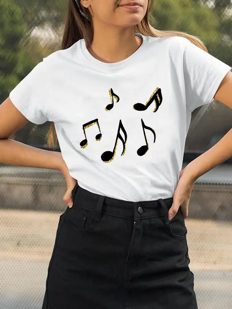 Women Female Music Love Cute Sweet Tee Short Sleeve Shirt Lady Spring Summer Print Clothes Graphic T-shirt
Women Female Music Love Cute Sweet Tee Short Sleeve Shirt Lady Spring Summer Print Clothes Graphic T-shirt