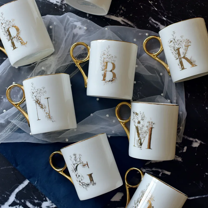 The Letter Gold Handle Couple Cup Quality Bone China Coffee Mug Creative Letter Wedding Birthday Gift
The Letter Gold Handle Couple Cup Quality Bone China Coffee Mug Creative Letter Wedding Birthday Gift