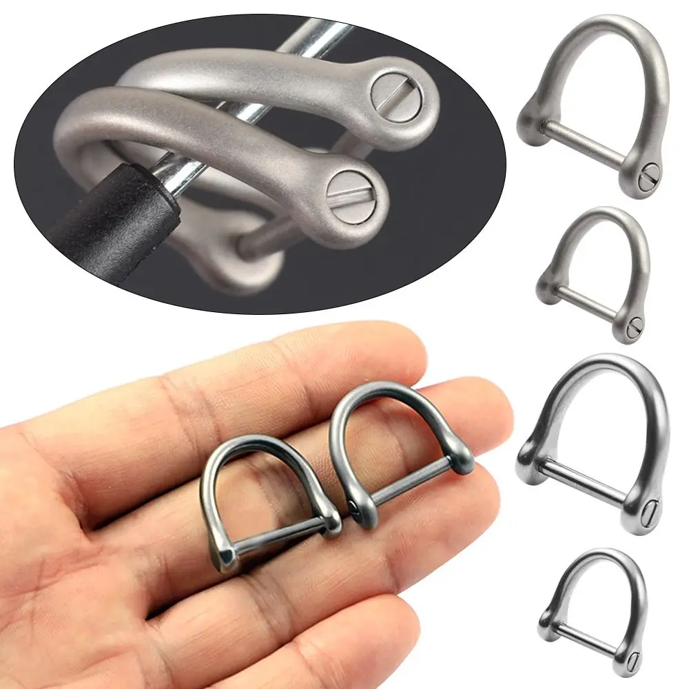 D Shape Buckles New High Quality Titanium Alloy Horseshoe Buckles Carabiner Outdoor Accessories
D Shape Buckles New High Quality Titanium Alloy Horseshoe Buckles Carabiner Outdoor Accessories