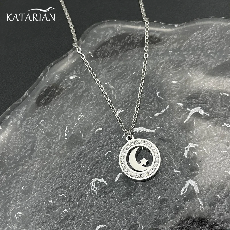 Fashion Star Moon Pendant Necklace Stainless Steel Pendant Pendant Necklace Women Jewelry Party Gift
Fashion Star Moon Pendant Necklace Stainless Steel Pendant Pendant Necklace Women Jewelry Party Gift