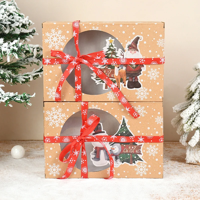 8pcs Kraft Paper Christmas Candy Cookie Boxes with Clear Window Packaging Bag Wedding Party Favors Treat Gift Box New Year Decor
8pcs Kraft Paper Christmas Candy Cookie Boxes with Clear Window Packaging Bag Wedding Party Favors Treat Gift Box New Year Decor