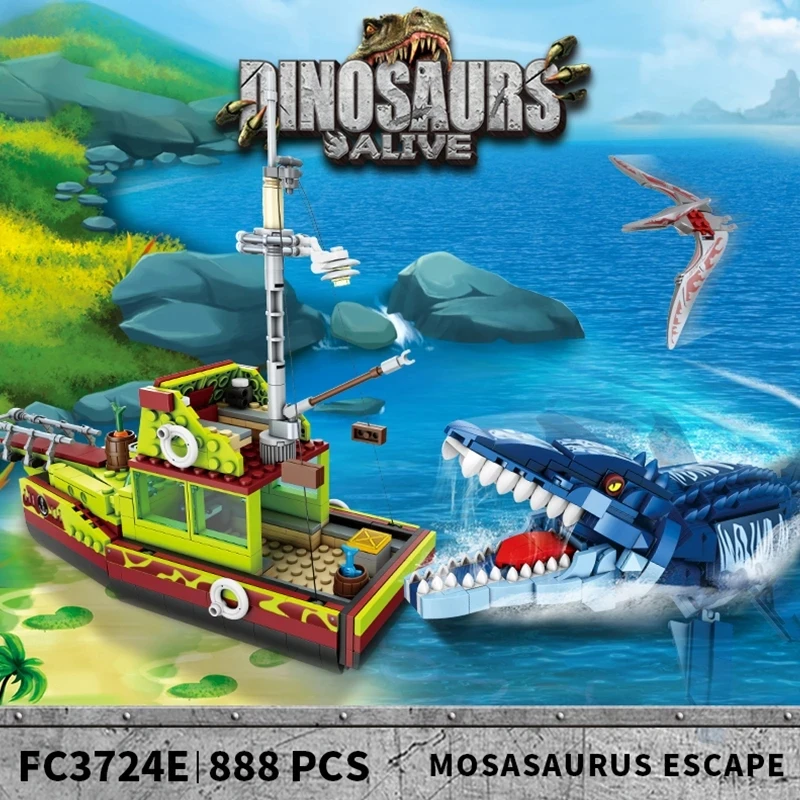 Новые Строительные блоки, идеи динозавров, MOC Animal Escape, мосазавр, исследование океана, модель корабля, кирпичи в сборе, игрушки, подарок для детей
Новые Строительные блоки, идеи динозавров, MOC Animal Escape, мосазавр, исследование океана, модель корабля, кирпичи в сборе, игрушки, подарок для детей