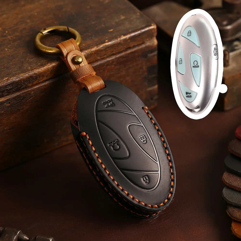 Car Key Case Key Case Key Chain Mouldings & Trim Anti-drop Car Styling Cowhide Leather Decorations Exterior Part
Car Key Case Key Case Key Chain Mouldings & Trim Anti-drop Car Styling Cowhide Leather Decorations Exterior Part