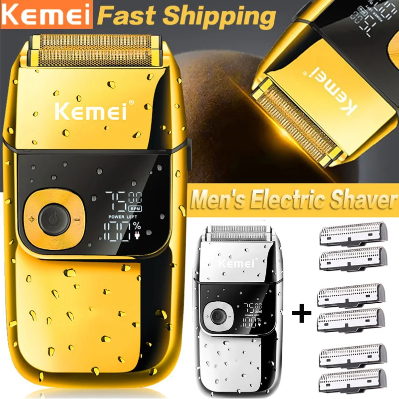 Original Kemei Men's Electric Shaver Professional Hair Beard Trimmer Portable Razor Rechargeable Reciprocating Shaving Machine 4
Original Kemei Men's Electric Shaver Professional Hair Beard Trimmer Portable Razor Rechargeable Reciprocating Shaving Machine 4