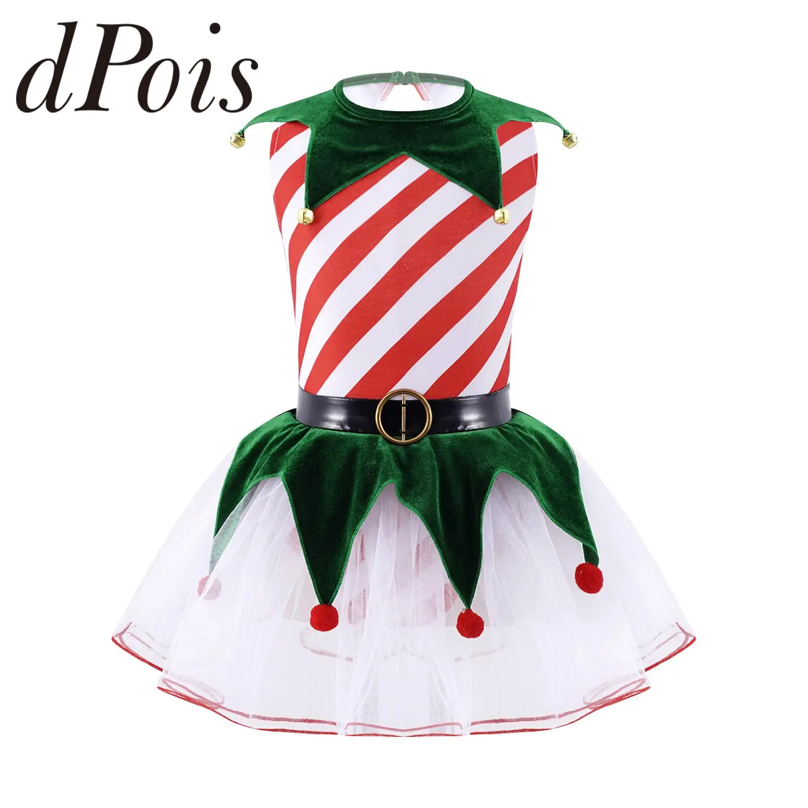 Kids Girls Christmas Tutu Dance Costume Striped Gymnastics Leotard Figure Skating Dress for Carnival Party Candy Cane Costume
Kids Girls Christmas Tutu Dance Costume Striped Gymnastics Leotard Figure Skating Dress for Carnival Party Candy Cane Costume