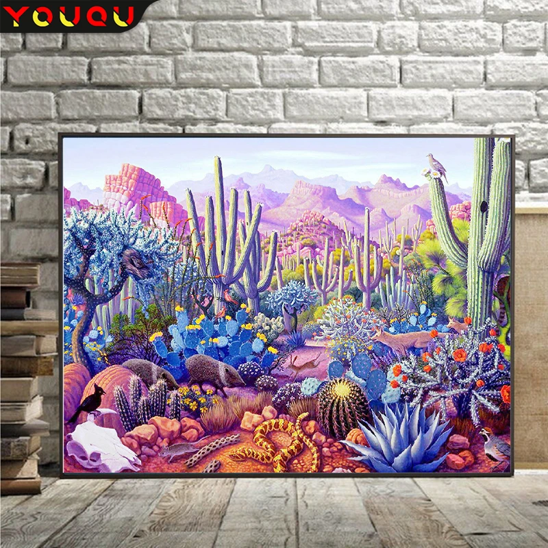 YOUQU High Quality Large Size Diamond Painting Cactus DIY 5D Mosaic Picture Landscape Diamond Embroidery Home Decoration
YOUQU High Quality Large Size Diamond Painting Cactus DIY 5D Mosaic Picture Landscape Diamond Embroidery Home Decoration