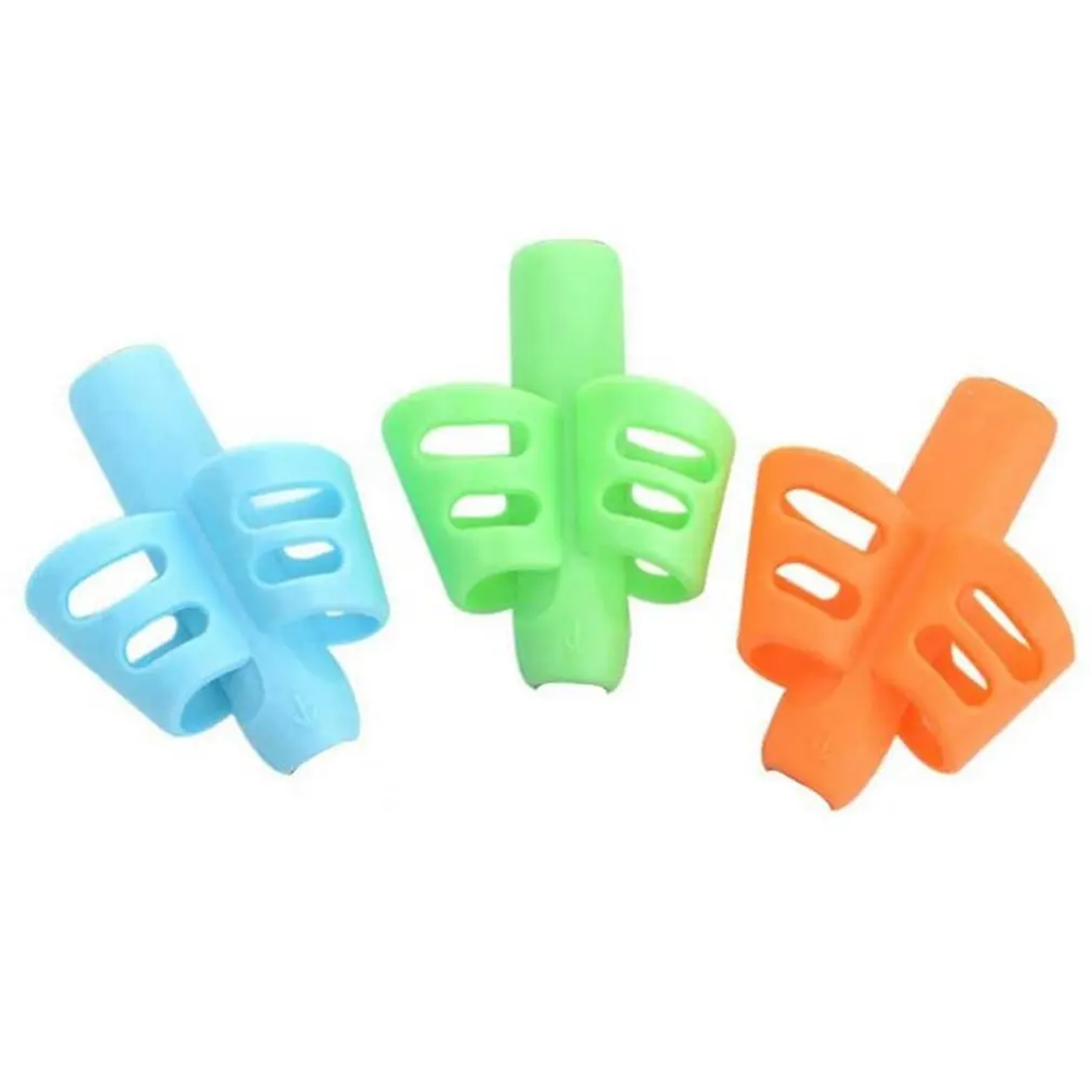 soft silicone two-finger pen holder with ergonomic handle random color handwriting holder for children and adults
soft silicone two-finger pen holder with ergonomic handle random color handwriting holder for children and adults