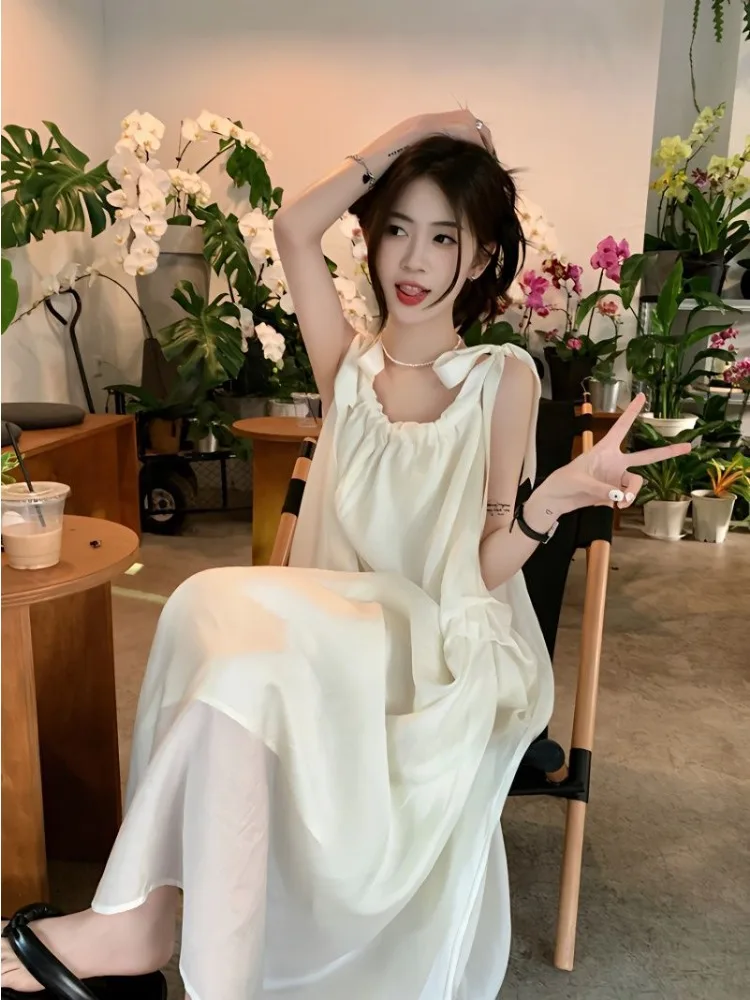Women Sexy Suspenders Maxi Dress Lady's Backless Sleeveless Dresses Evening Banquet Celebrity Robe Beach Holiday Korean Dress
Women Sexy Suspenders Maxi Dress Lady's Backless Sleeveless Dresses Evening Banquet Celebrity Robe Beach Holiday Korean Dress