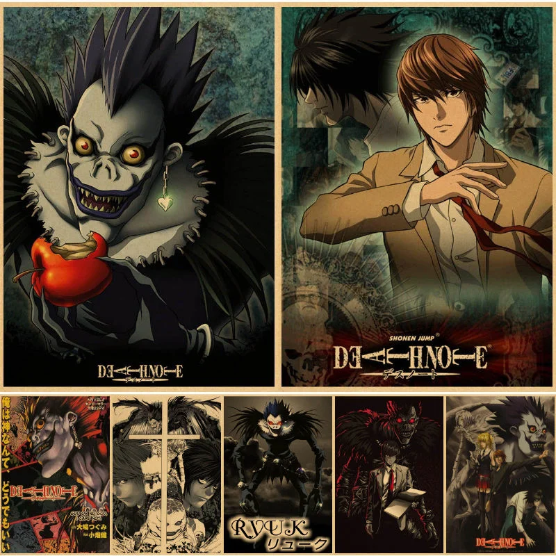 Death Note Wall posters obraz paper affiche murale islam anime decor bedroom bilder affiche murale schilderij poster vintage 
Death Note Wall posters obraz paper affiche murale islam anime decor bedroom bilder affiche murale schilderij poster vintage