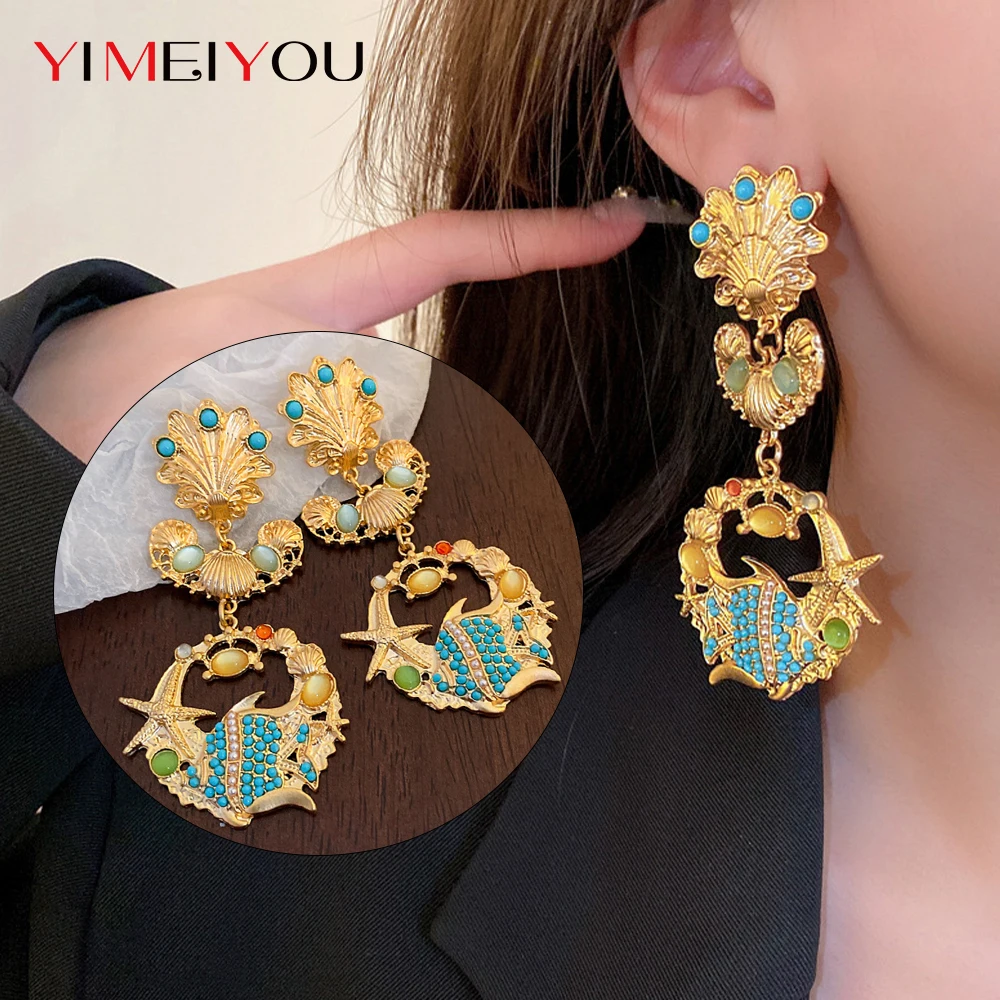 Fashion Golden Lady Earrings Silver Needles Exaggerated Retro High Sense Opal Pearl Jewelry Temperament Light Luxury Wedding
Fashion Golden Lady Earrings Silver Needles Exaggerated Retro High Sense Opal Pearl Jewelry Temperament Light Luxury Wedding