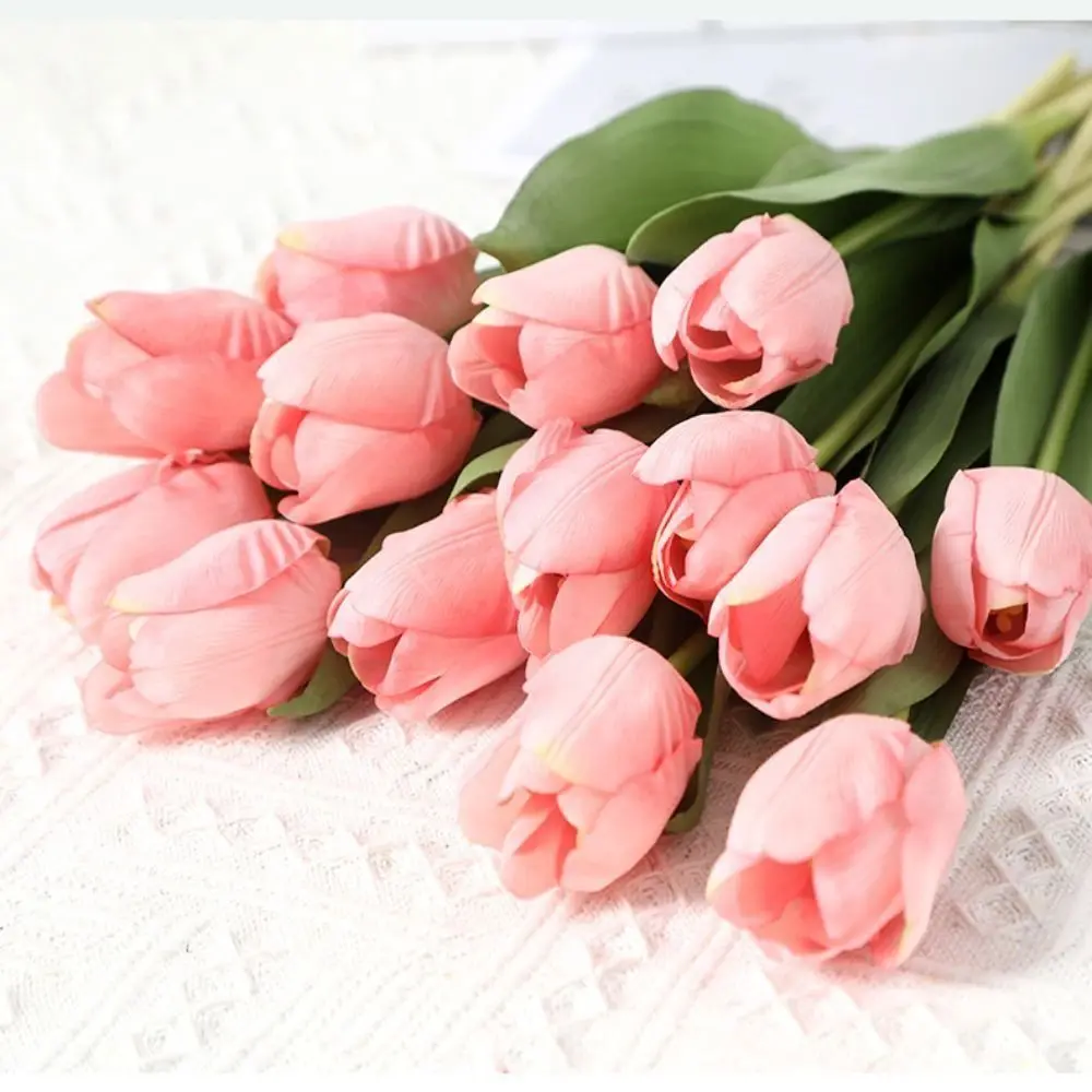 New Silicone Tulip Artificial Flower Real Touch Bouquet 40CM Luxury Home Decorative Flowers Living Room Deco Flores Fake Plant
New Silicone Tulip Artificial Flower Real Touch Bouquet 40CM Luxury Home Decorative Flowers Living Room Deco Flores Fake Plant