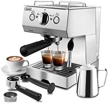Machines 15 with Adjustable Milk Frother Wand Expresso Coffee Machine for Cappuccino, Latte, Mocha, Machiato, 1.5L Removable Wa
Machines 15 with Adjustable Milk Frother Wand Expresso Coffee Machine for Cappuccino, Latte, Mocha, Machiato, 1.5L Removable Wa