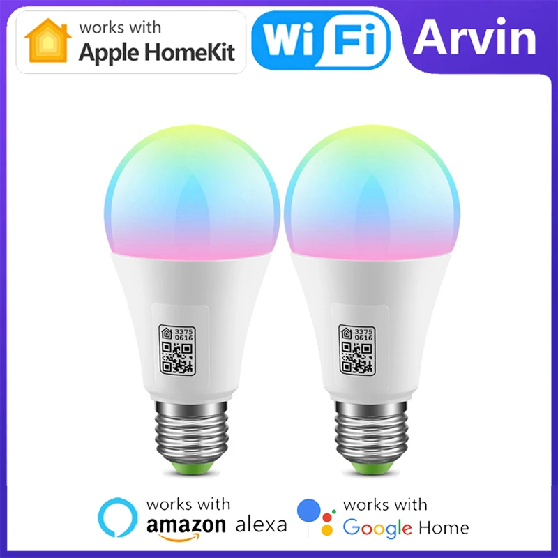 Homekit Smart Led Light bulb E27 RGBW Light Lamp Smart Home Siri Voice Remote Control Compatible With Alexa Google Home
Homekit Smart Led Light bulb E27 RGBW Light Lamp Smart Home Siri Voice Remote Control Compatible With Alexa Google Home