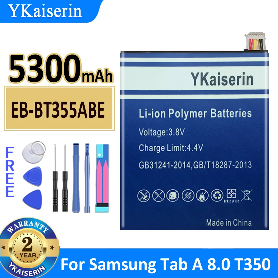 

Аккумулятор ykaisсеребрин на 5300 мАч для Samsung GALAXY Tab A 8,0, T350, T355, T355C, P350, P355C, P355