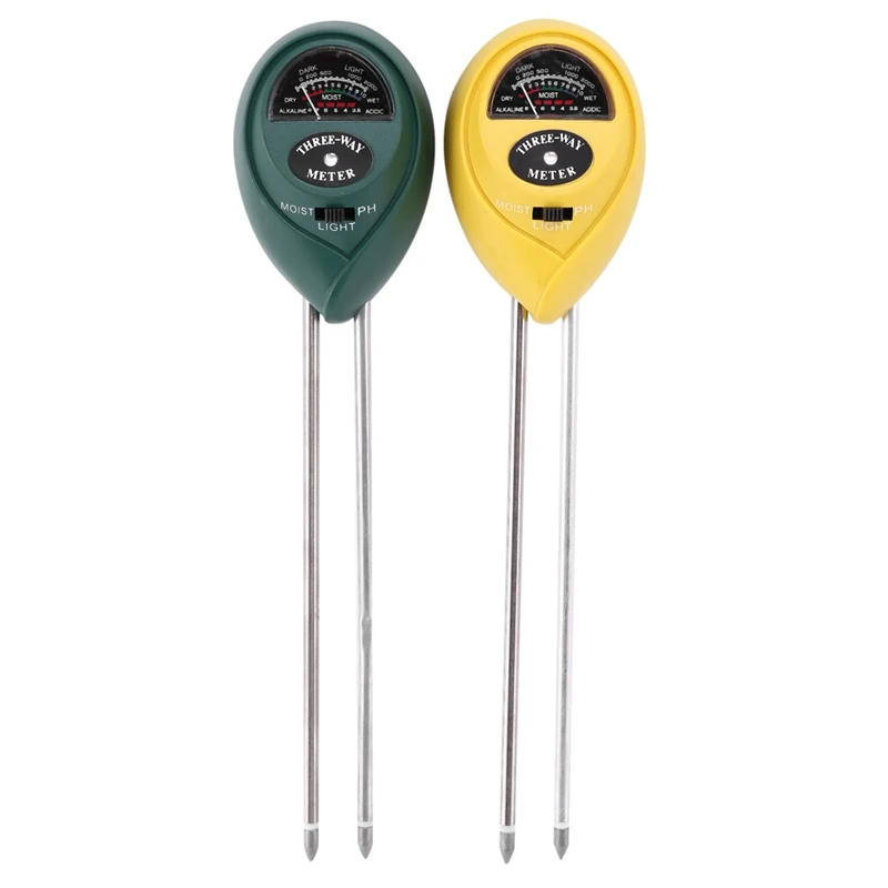 2Pcs Soil PH Meter 3 In 1 Gardening Tool Soil Tester Kit With Moisture Light And PH Test For Garden Farm Lawn Indoor
2Pcs Soil PH Meter 3 In 1 Gardening Tool Soil Tester Kit With Moisture Light And PH Test For Garden Farm Lawn Indoor