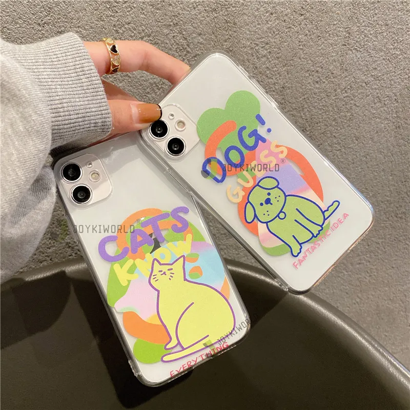 Флуоресцентный чехол для телефона с мультяшным изображением кота и собаки для iPhone 11 12 13 Pro Max X XS XR XSMax 8 7 6 6S Plus 13 Mini, мягкий чехол из ТПУ
Флуоресцентный чехол для телефона с мультяшным изображением кота и собаки для iPhone 11 12 13 Pro Max X XS XR XSMax 8 7 6 6S Plus 13 Mini, мягкий чехол из ТПУ