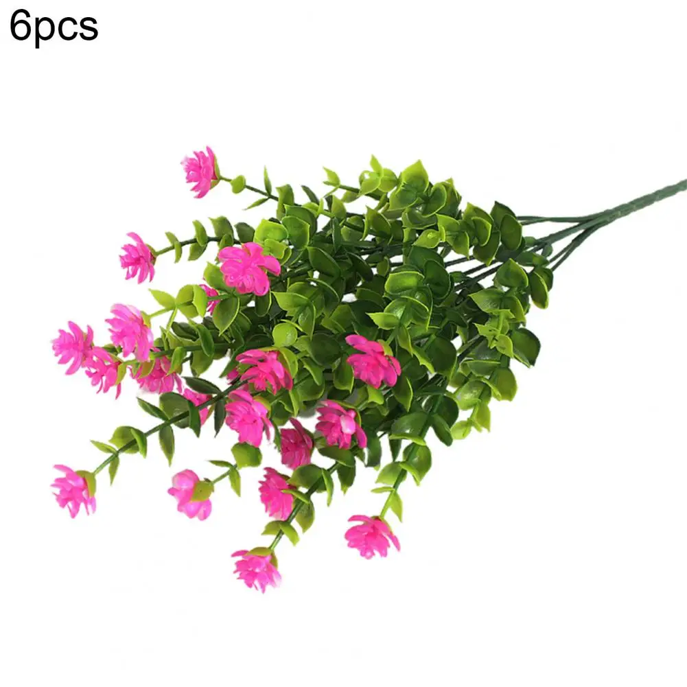 6Pcs Artificial Flower Vivid Non-fading Plastic Multipurpose Fake Flower Grass for Home
6Pcs Artificial Flower Vivid Non-fading Plastic Multipurpose Fake Flower Grass for Home