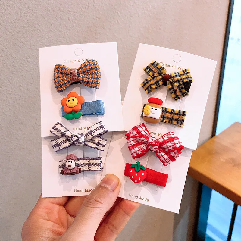 New 2pcs Gilrs Cute Bow Flower Hair Clips Lace Plaid Kint Hairpins for Baby Girls Korean Style Kid Hair Accessories
New 2pcs Gilrs Cute Bow Flower Hair Clips Lace Plaid Kint Hairpins for Baby Girls Korean Style Kid Hair Accessories