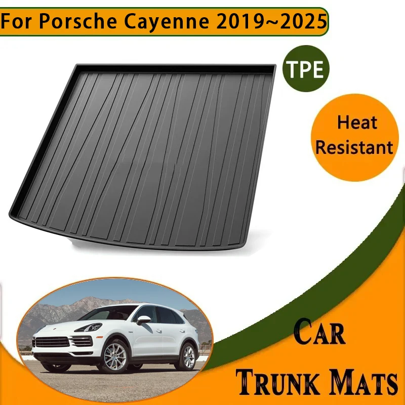 Задние коврики в багажник автомобиля для Porsche Cayenne E3 9YA 9YB 2019-2025 водонепроницаемые