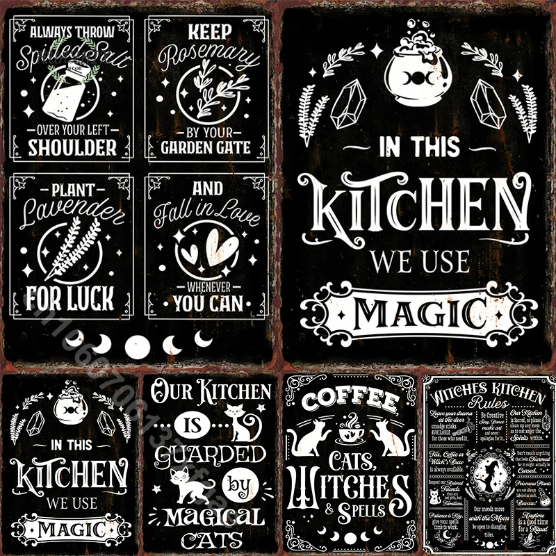 Kitchen Witch Element Metal Tin Sign Retro Plaque Print House Coffee Club Room Mall Bar Door Plate Art Wall Vintage Decoration
Kitchen Witch Element Metal Tin Sign Retro Plaque Print House Coffee Club Room Mall Bar Door Plate Art Wall Vintage Decoration