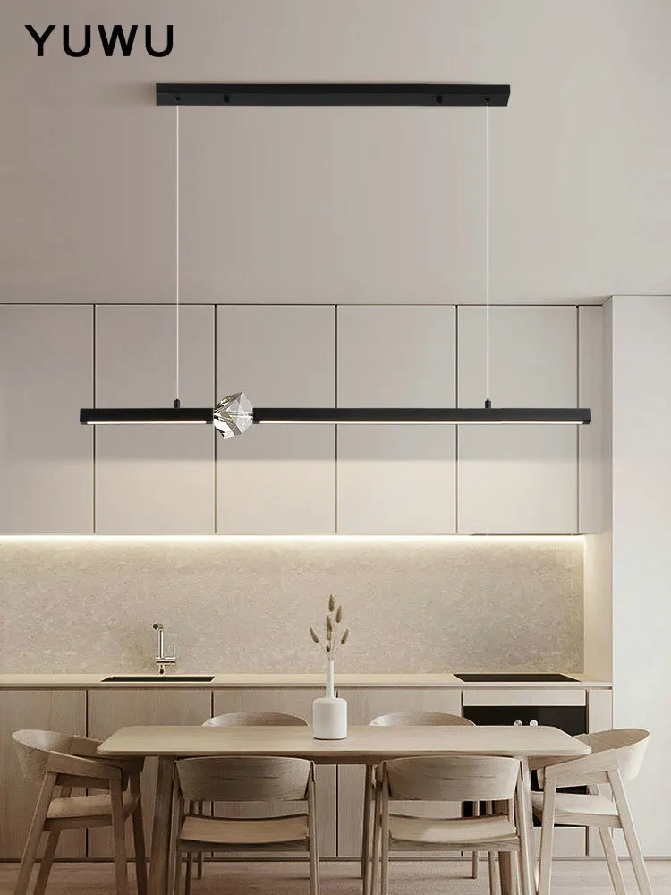 Dining room chandelier restaurant modern minimalist long strip office bar Nordic lamp restaurant chandelier light luxuryone-line
Dining room chandelier restaurant modern minimalist long strip office bar Nordic lamp restaurant chandelier light luxuryone-line