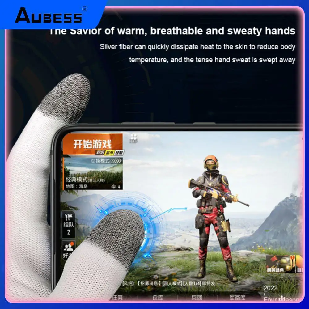 Breathable Game Gloves Portable Game Finger Cots Non-slip Thumb Fingertip Sleeves Sweat-proof For Mobile Games Sensitive
Breathable Game Gloves Portable Game Finger Cots Non-slip Thumb Fingertip Sleeves Sweat-proof For Mobile Games Sensitive