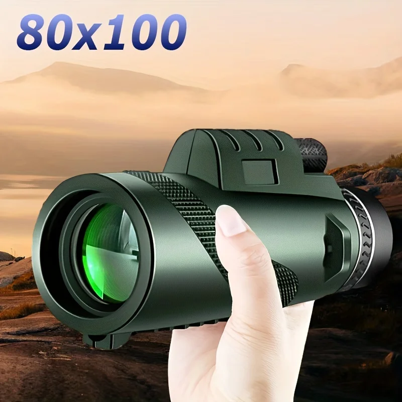 80x100 HD Zoom Monocular Telescope, Professional High Power Telescope, Long Range Portable Telescope, Suitable For Outdoor Campi
80x100 HD Zoom Monocular Telescope, Professional High Power Telescope, Long Range Portable Telescope, Suitable For Outdoor Campi