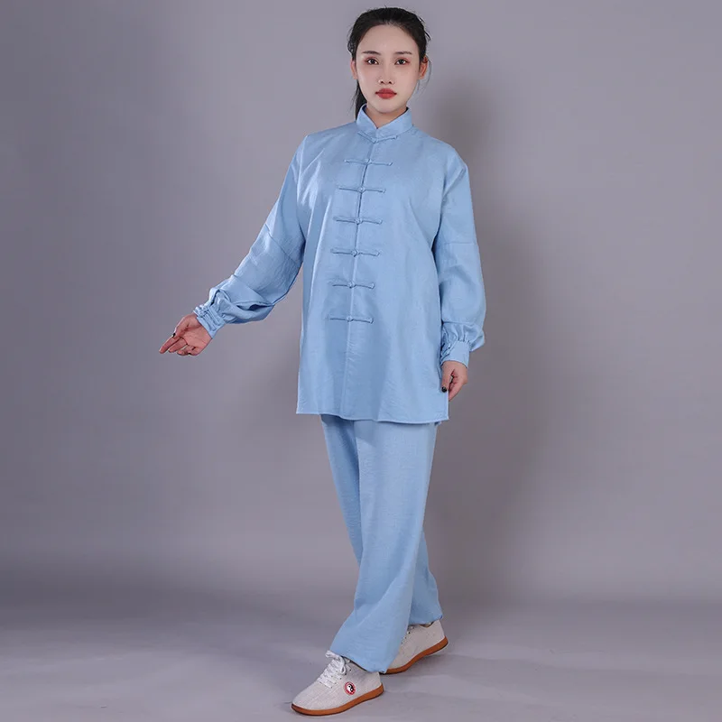 Women Cotton Linen Tai Chi Suit Chinese Style Kung Fu Martial Arts Uniform Performance Jacket Pants Wushu Yaga Exercise Clothing
Women Cotton Linen Tai Chi Suit Chinese Style Kung Fu Martial Arts Uniform Performance Jacket Pants Wushu Yaga Exercise Clothing