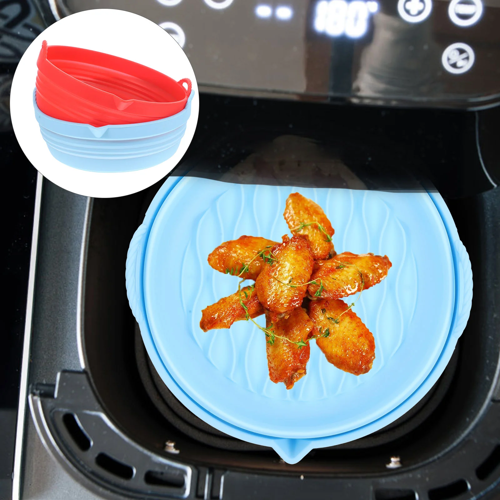 2Pcs Fryers Oven Protector Airfryer Liners Silicone Silicone Pad Air Fryer Silicone Air Fryer for Air Fryer Grill Home Kitchen
2Pcs Fryers Oven Protector Airfryer Liners Silicone Silicone Pad Air Fryer Silicone Air Fryer for Air Fryer Grill Home Kitchen