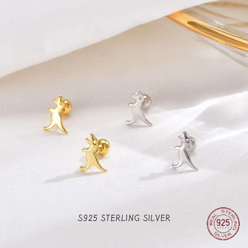 925 Sterling Silver Cute Dinosaur Shaped Earrings for Women Girls Fashion Animal Charms Small Stud Ear Jewelry Party Gifts
925 Sterling Silver Cute Dinosaur Shaped Earrings for Women Girls Fashion Animal Charms Small Stud Ear Jewelry Party Gifts