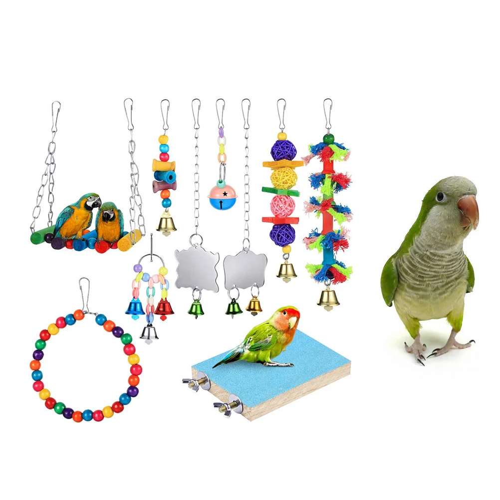 Parrot Birdwooden Cage Hanging Chewing Perches Bite Bell Swing Ladder Hammock Conureforaging Shredder Feeder
Parrot Birdwooden Cage Hanging Chewing Perches Bite Bell Swing Ladder Hammock Conureforaging Shredder Feeder