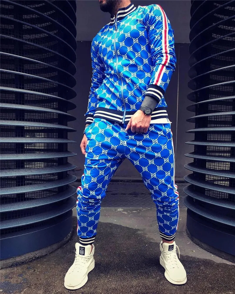 Gentleman Flower Plaid Men's Suit Jacket + Pants Sports Tracksuit High Quality 3D Printing Zipper Two-Piece Set Men Sport Suit
Gentleman Flower Plaid Men's Suit Jacket + Pants Sports Tracksuit High Quality 3D Printing Zipper Two-Piece Set Men Sport Suit