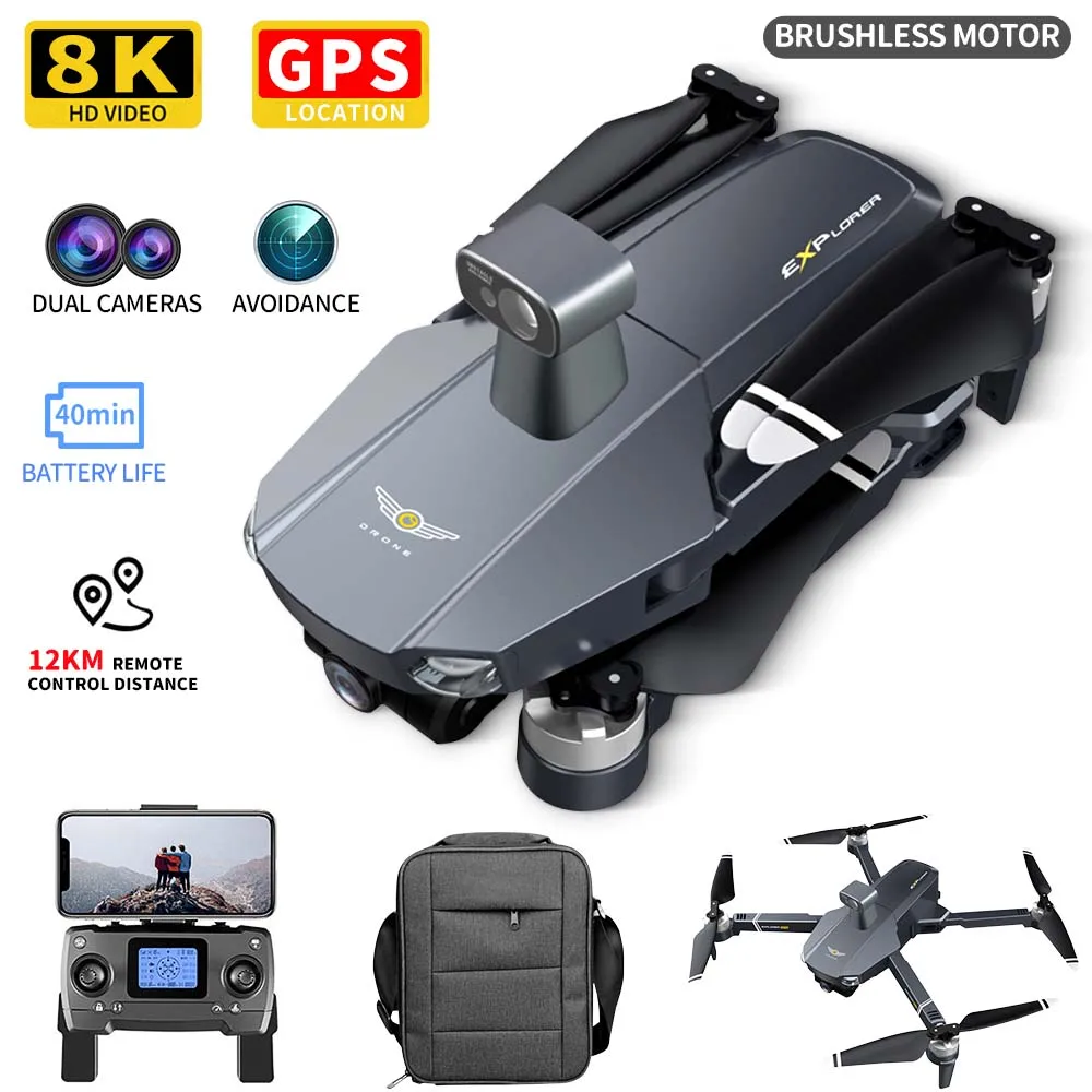 8819 Pro/MAX Drone 8k Profesional HD Camera 5G GPS WIFI FPV 3-Axis Gimbal Brushless Motor Dron Obstacle Avoidance RC Quadcopter
8819 Pro/MAX Drone 8k Profesional HD Camera 5G GPS WIFI FPV 3-Axis Gimbal Brushless Motor Dron Obstacle Avoidance RC Quadcopter