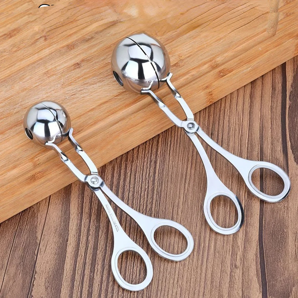 Maker Tool Clip Newbie Non Stick Stuffed Meat Ball Spoon Shaper Cooking Scoop Stainless Steel Kitchen Accessories 
Maker Tool Clip Newbie Non Stick Stuffed Meat Ball Spoon Shaper Cooking Scoop Stainless Steel Kitchen Accessories