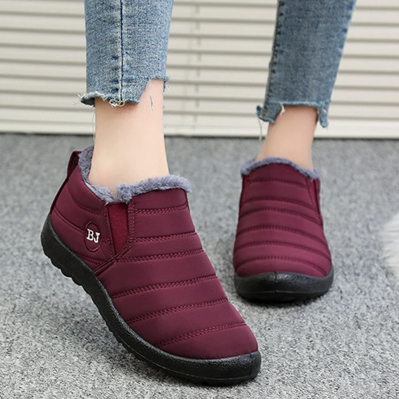 Snow Women Boots Punk Shoes For Women Slip On Platform Shoes Woman Fur Waterproof Ankle Boots New Winter Boot Female Botas Mujer
Snow Women Boots Punk Shoes For Women Slip On Platform Shoes Woman Fur Waterproof Ankle Boots New Winter Boot Female Botas Mujer