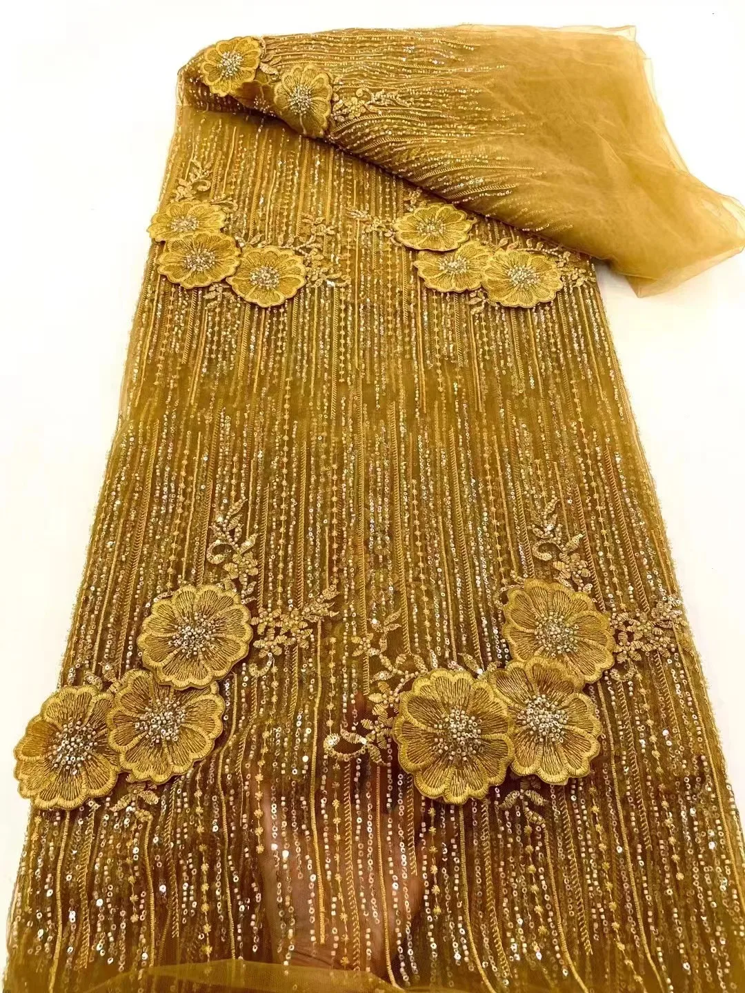 Luxury French 3d Flowers Sequin Embroidery Lace Fabric Dubai Sewing High Quality Tulle Lace African Lace Fabric 2023 For Dress
Luxury French 3d Flowers Sequin Embroidery Lace Fabric Dubai Sewing High Quality Tulle Lace African Lace Fabric 2023 For Dress