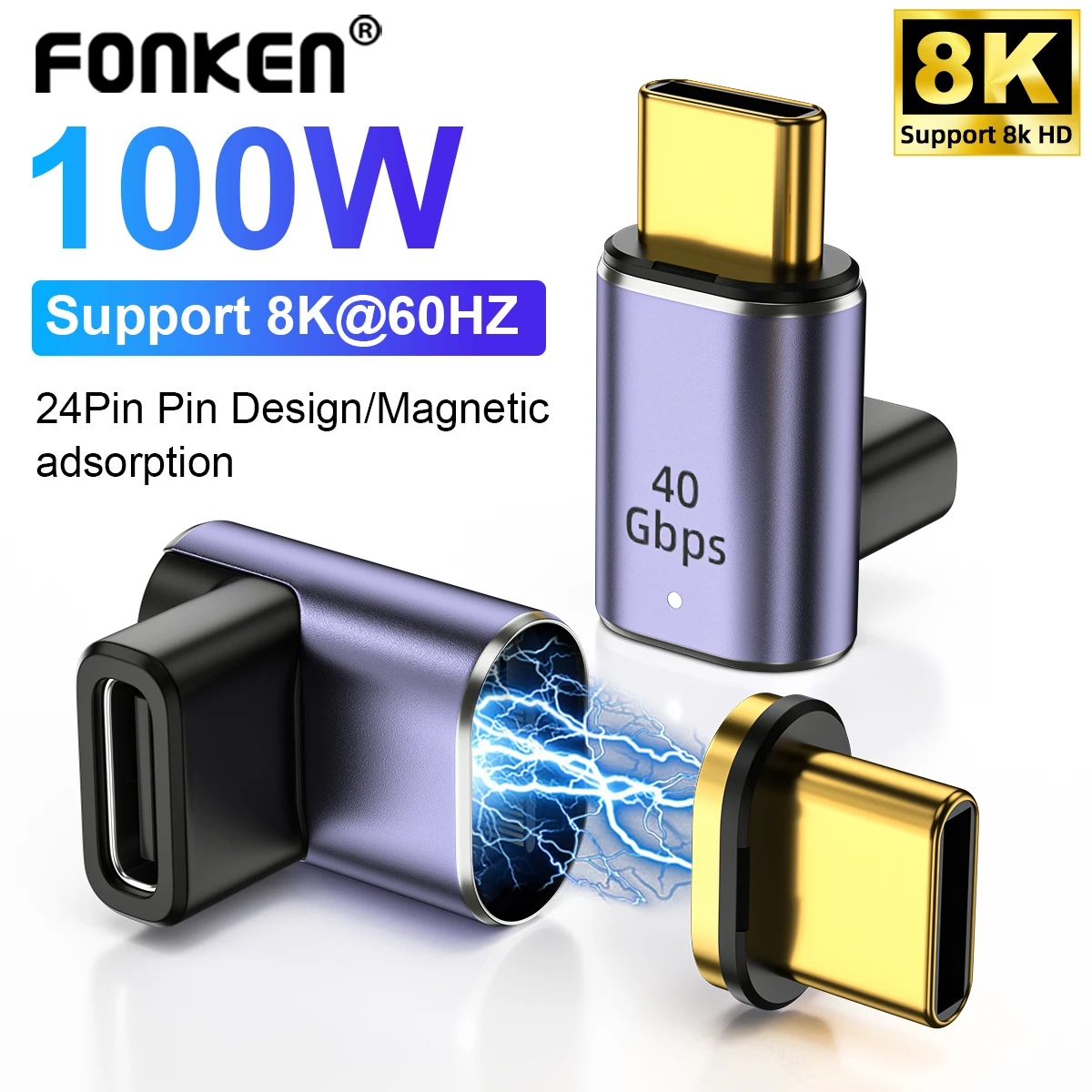 Магнитный адаптер FONKEN 100 Вт USB C, угловой преобразователь для ноутбука, быстрая зарядка, 24 контакта, 8K @ 60 Гц, разъем для кабеля передачи данных ...
Магнитный адаптер FONKEN 100 Вт USB C, угловой преобразователь для ноутбука, быстрая зарядка, 24 контакта, 8K @ 60 Гц, разъем для кабеля передачи данных ...