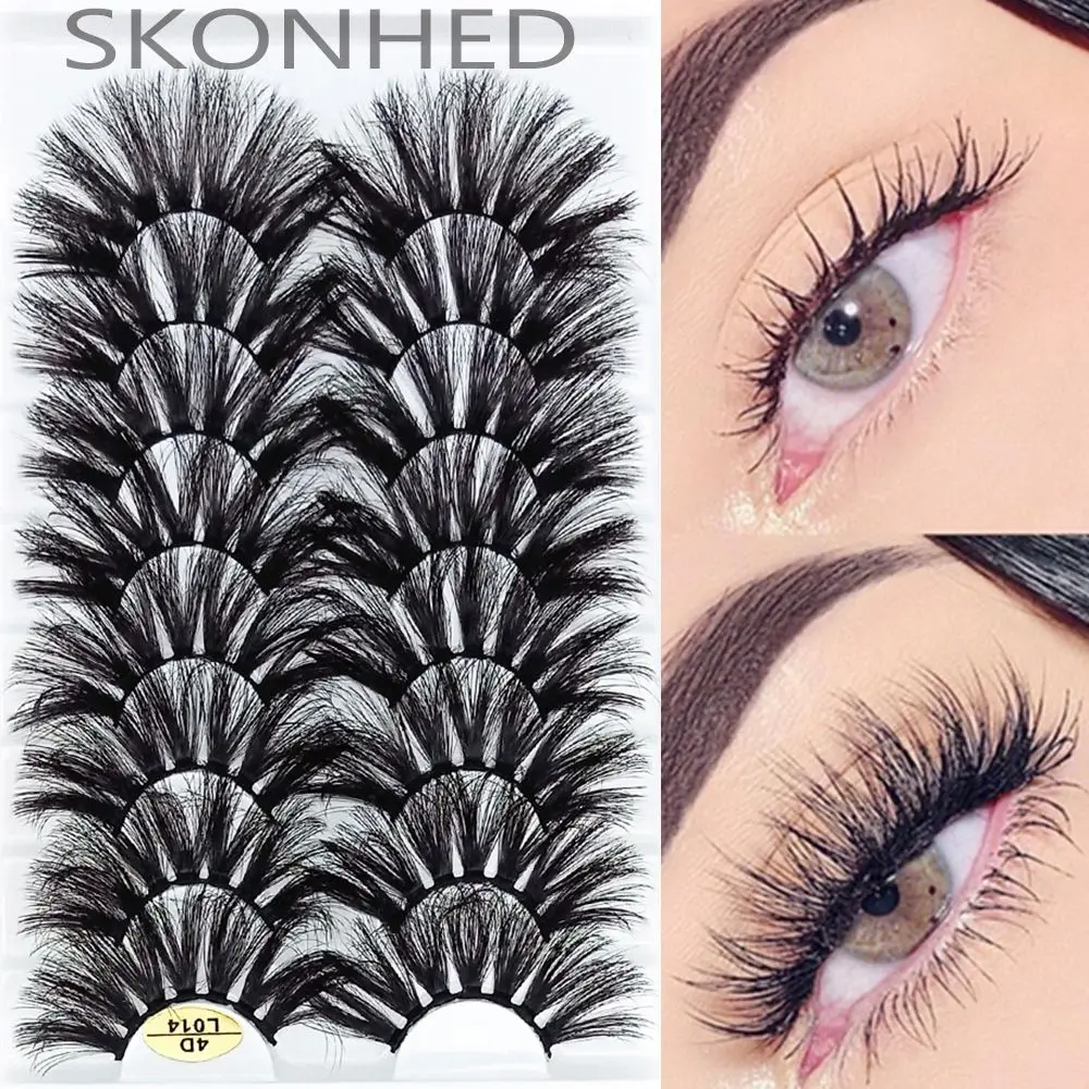 SKONHED 8 Pairs 25mm 4D Mink False Eyelashes Long Full Volume Wispy Fluffy Eyelash Extension Makeup Beauty Tools
SKONHED 8 Pairs 25mm 4D Mink False Eyelashes Long Full Volume Wispy Fluffy Eyelash Extension Makeup Beauty Tools