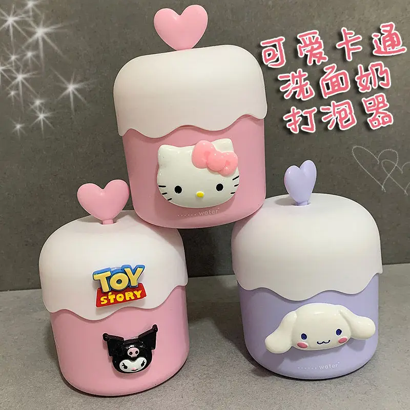 Melody Hello Kitty Cinnamoroll Kuromi LittleTwinStar Cartoon Facial Cleanser Bubbler Cute Portable Foam Machine Face Wash Gadget
Melody Hello Kitty Cinnamoroll Kuromi LittleTwinStar Cartoon Facial Cleanser Bubbler Cute Portable Foam Machine Face Wash Gadget