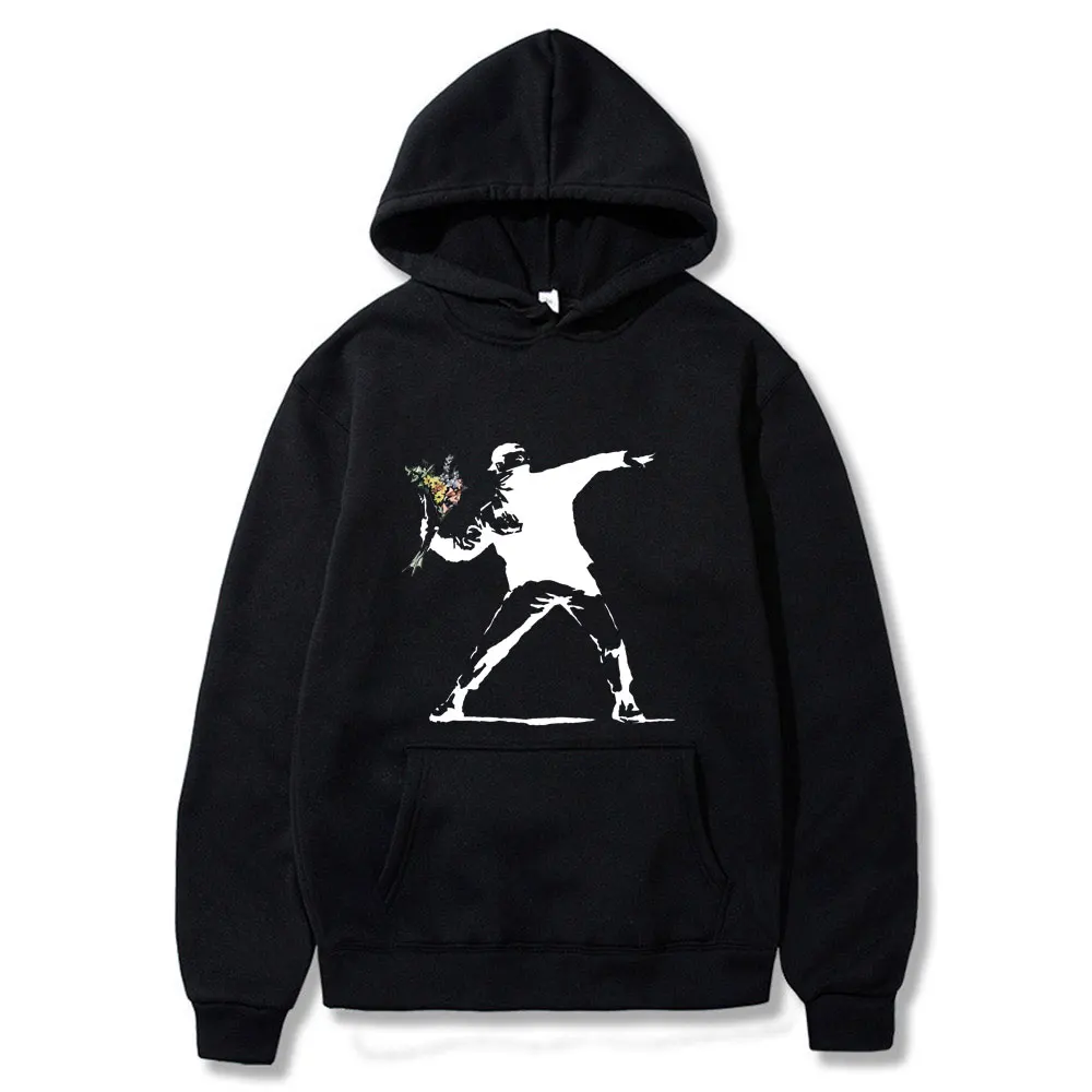 Funny Men Flower Thrower Banksy Panda Guns Urban Art Hoodies Women Unisex Hoodies Sweatshirt Hipster Harajuku Retro Hooded Hoody
Funny Men Flower Thrower Banksy Panda Guns Urban Art Hoodies Women Unisex Hoodies Sweatshirt Hipster Harajuku Retro Hooded Hoody