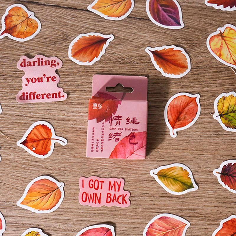 46Pcs/Set Leaves And Short Sentences Stickers Personalized Room Walls Decoration Scrapbooking Notebooks Material Art Supplies
46Pcs/Set Leaves And Short Sentences Stickers Personalized Room Walls Decoration Scrapbooking Notebooks Material Art Supplies