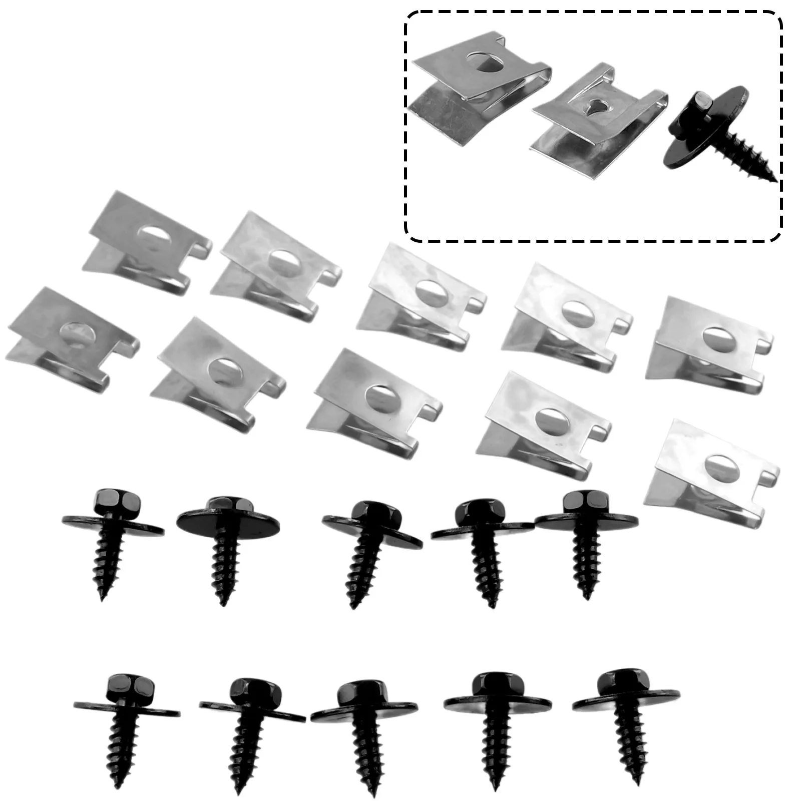 20pcs Hex Screw Fastener Clips U Nut For BMW Hex Head Tapping Socket Bolt Undertray Splash Guard Interior Accessories
20pcs Hex Screw Fastener Clips U Nut For BMW Hex Head Tapping Socket Bolt Undertray Splash Guard Interior Accessories