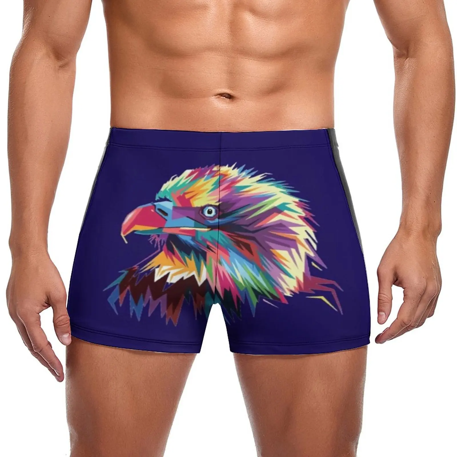 Плавательные плавки с изображением орла, Абстрактные цветные плавательные шорты с изображением головы орла, Модный Эластичный мужской купальник с эффектом пуш-ап
Плавательные плавки с изображением орла, Абстрактные цветные плавательные шорты с изображением головы орла, Модный Эластичный мужской купальник с эффектом пуш-ап